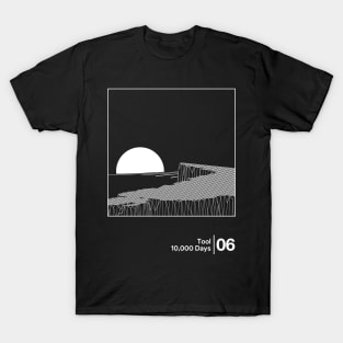 Tool - 10.000 Days / Minimal Style Graphic Artwork Design T-Shirt